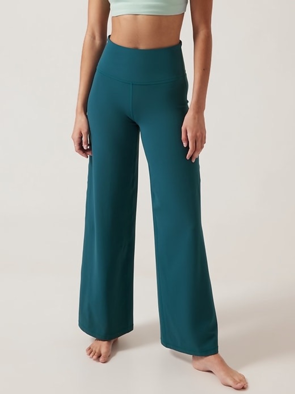 Athleta Elation Wide Leg Pant Leggings Dark Sardinia Blue
